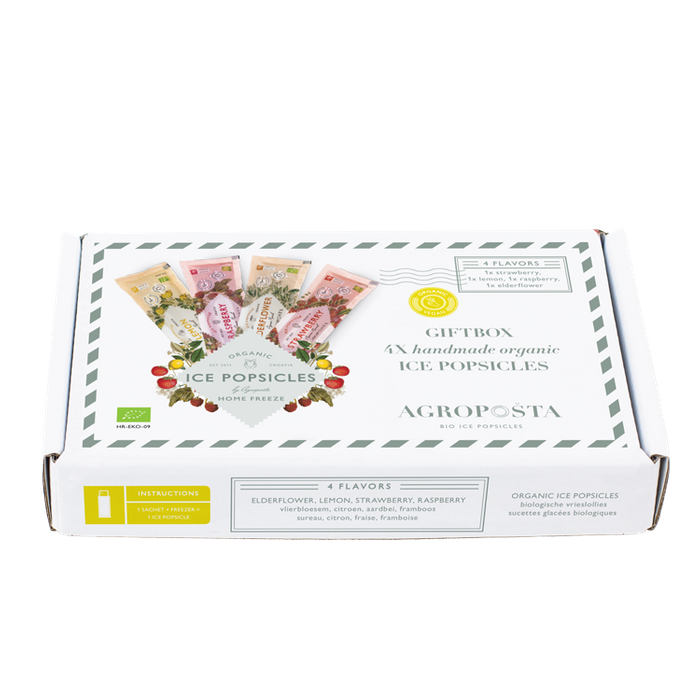 Popsicle ice pop Gift box 4 sachets - ambient temperature