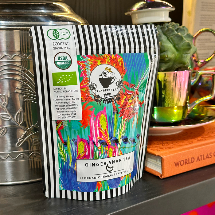 Organic Ginger Snap Deluxe Tin 18 teabags