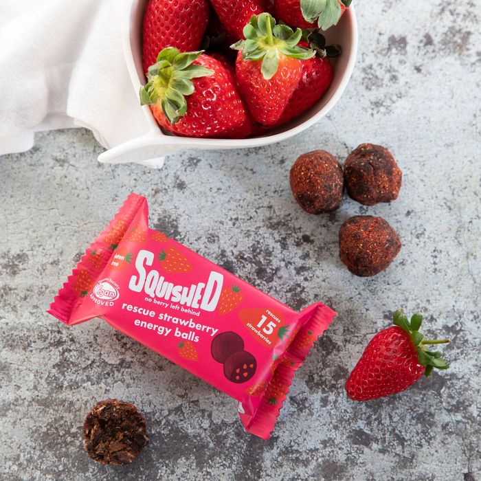 Squished Strawberry Rescue Fruit Balls