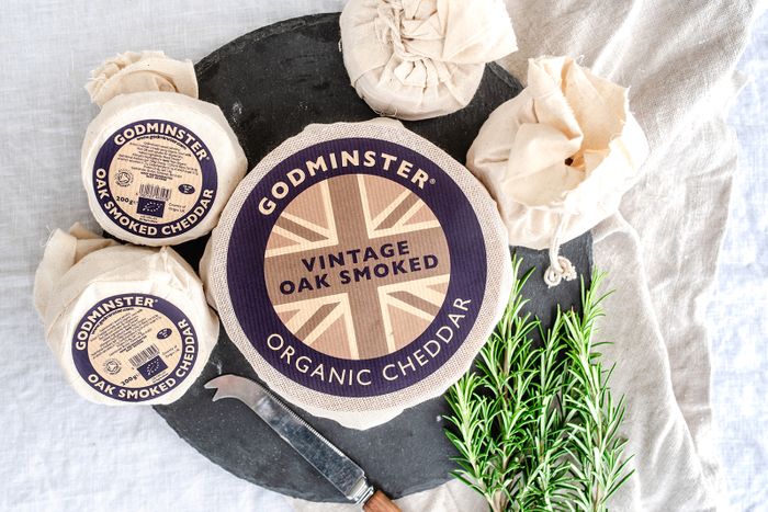 Godminster Oak-Smoked Vintage Organic Cheddar