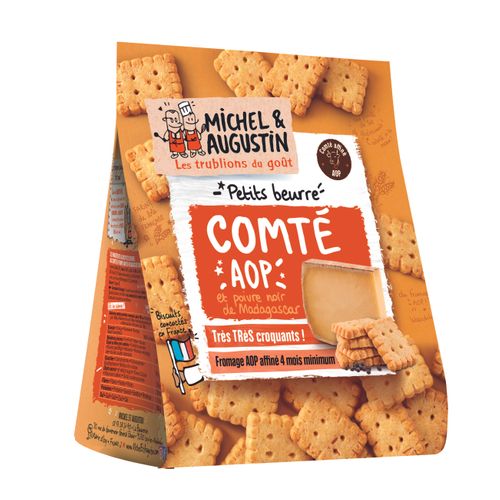 Savoury butter crackers with PDO Comté cheese and pepper 100g