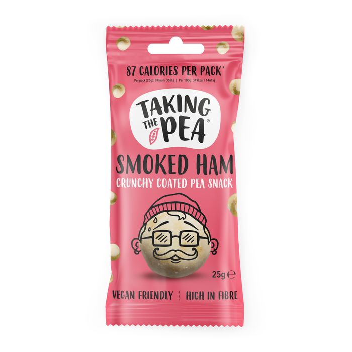 Smoked Ham, crunchy coated peas (25g - on-the-go pod pack)