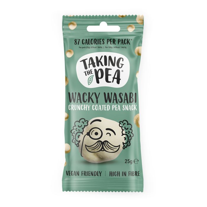 Wacky Wasabi, crunchy coated peas (25g - on-the-go pod pack)