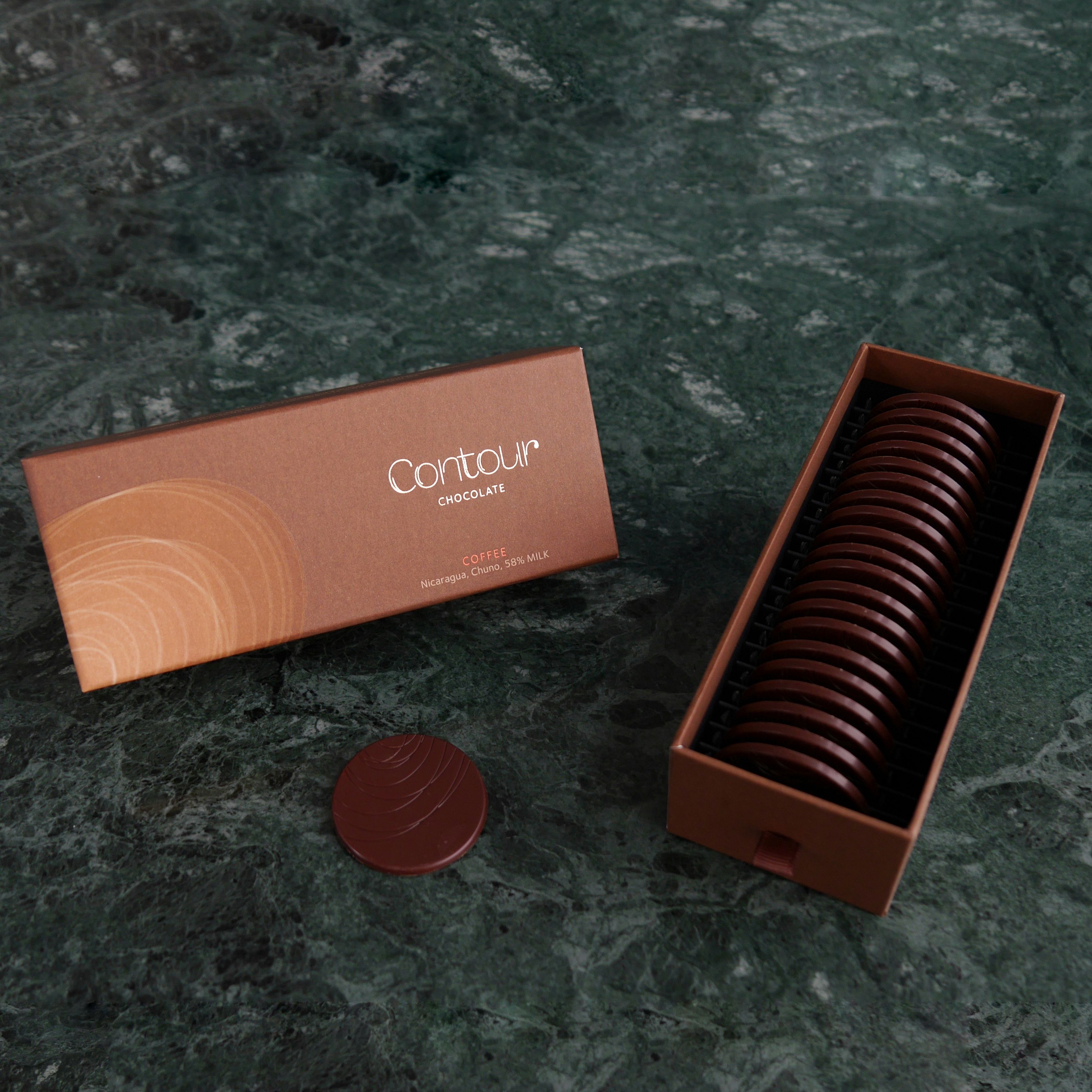 Coffee 58% Milk Chocolate Discs