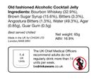 Old Fashioned Alcoholic Cocktail Jellies