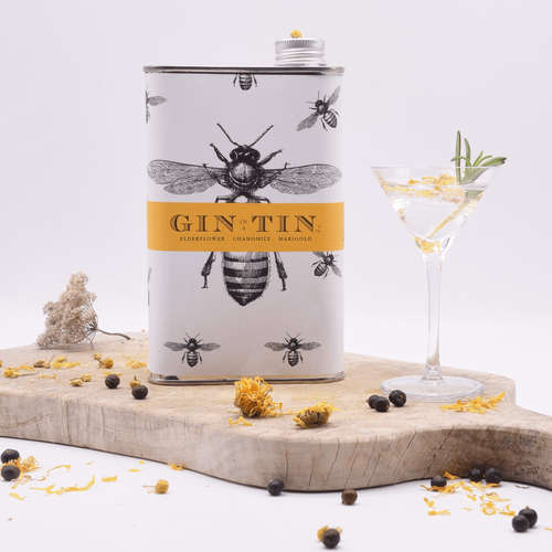 Delicious London Dry Gin In A Beautiful Bee Tin