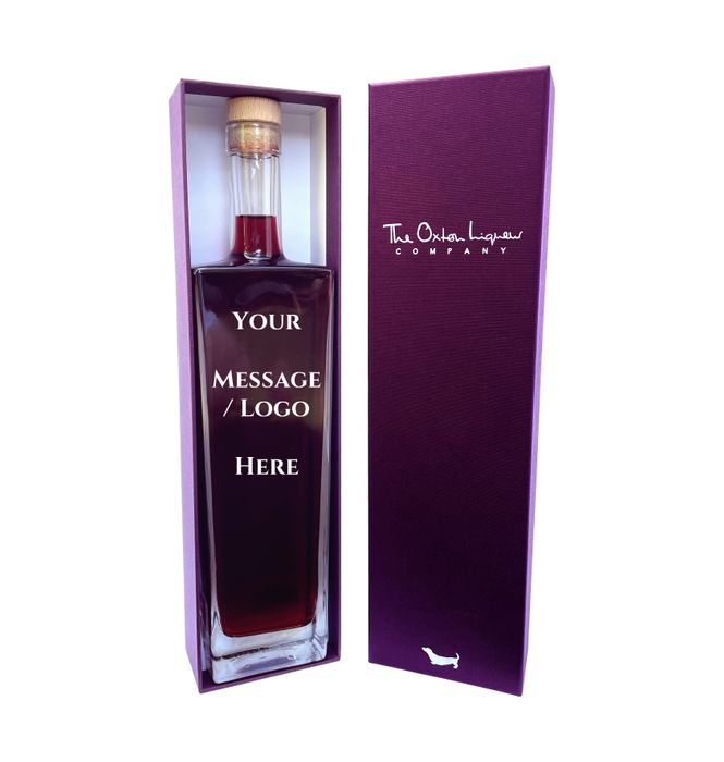 Personalised / white labelled bottle in luxury gift box
