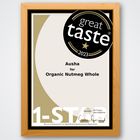 1* Star Winner Great Taste Award 2023 - Organic Nutmeg Whole