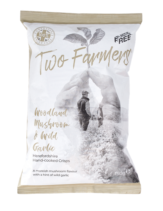 Two Farmers Woodland Mushroom & Wild Garlic Crisps - vegan