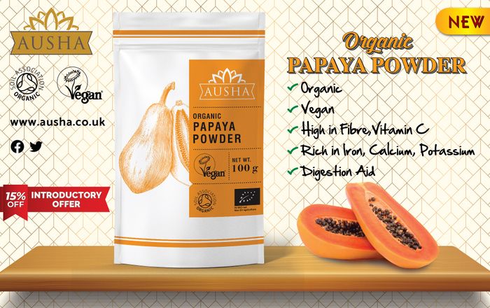 100% Organic Papaya Fruit Powder