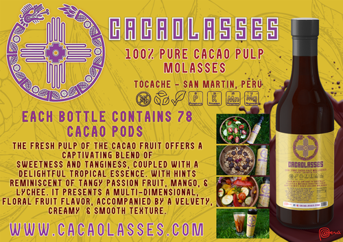 Cacaolasses - 100% Pure Theobroma Cacao Fruit Pulp Molasses / Cacao Vegan Honey