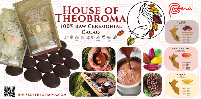 100% Raw Ceremonial Grade Theobroma Cacao EasyDrops (Gran Blanco Criollo) - Piura, Perú