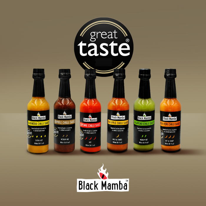 Black Mamba collection of award-winning Chilli Sauces