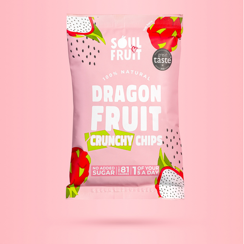 Crunchy Dragon Fruit Crisps