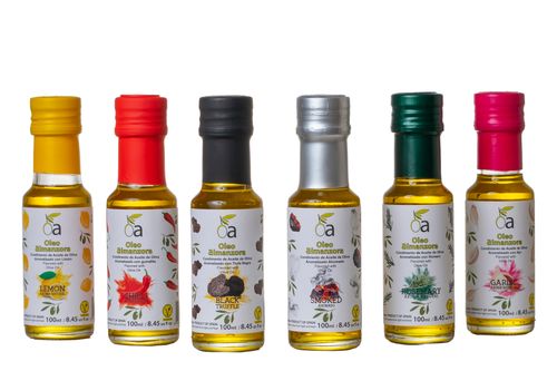 100% Natural flavored oils with (Chilli, Smoked, Black Truffle, rosemary, garlic, lemon) 100ML