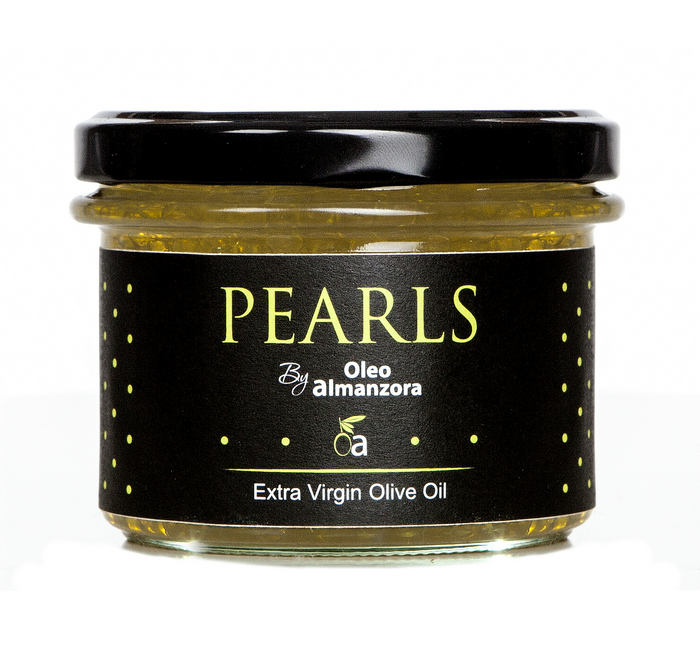 100% Pearls of extra virgin olive oil Arbequina