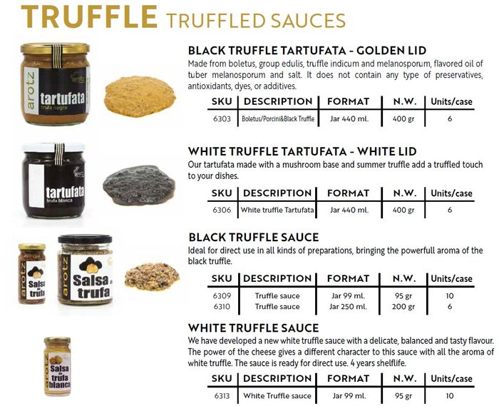 Truffle Sauces - Tartufata  AROTZ