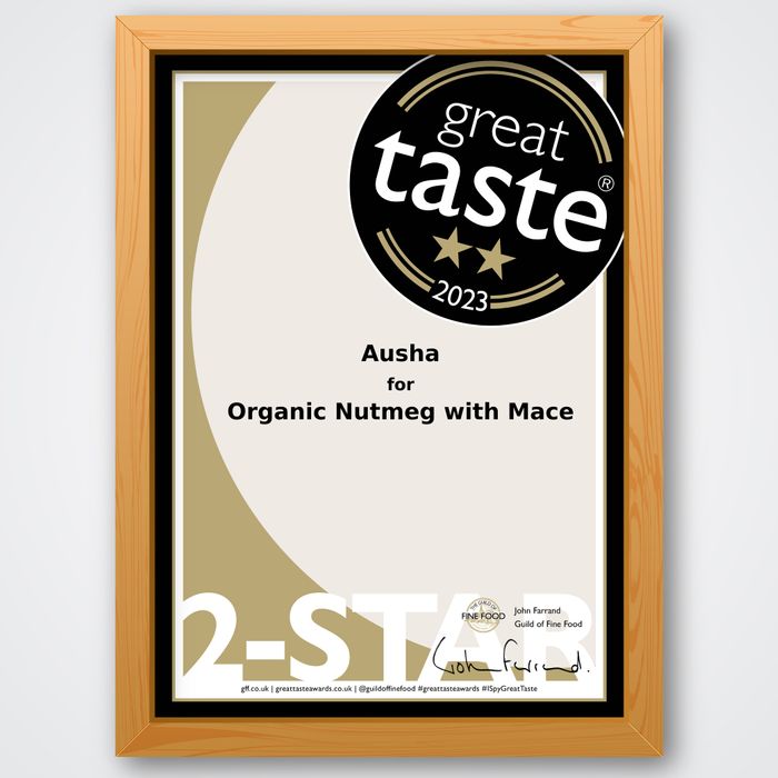 2** GREAT TASTEA AWARD  Organic Nutmeg with Mace