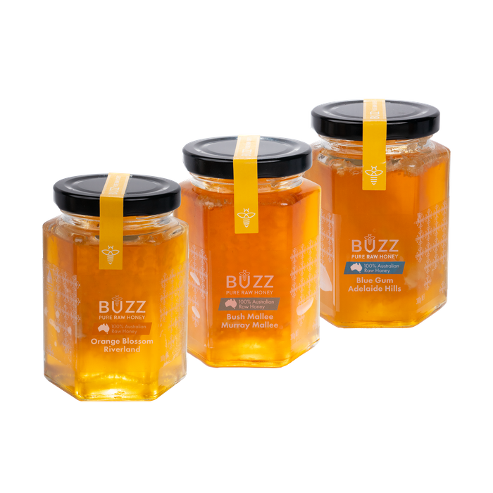 Buzz Honey Pure Raw Australian Monofloral Honey & Honeycomb