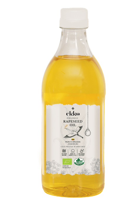 EKKO Organic Cold-Pressed Rapeseed Oil