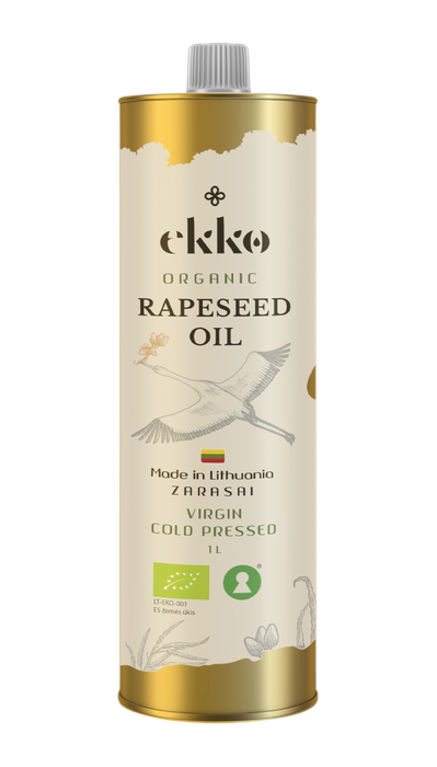 EKKO Organic Cold-Pressed Rapeseed Oil