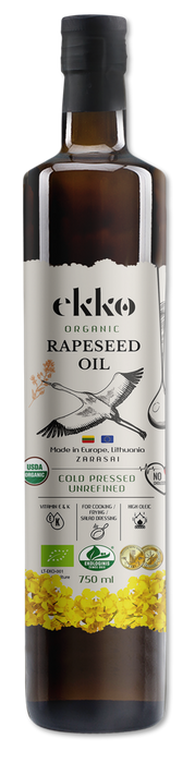 EKKO Organic Cold-Pressed Rapeseed Oil