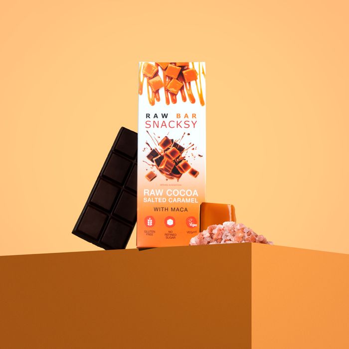 Snacksy Raw Bar Salted Caramel with Maca 40g