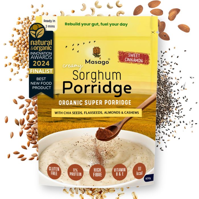 Masago Sorghum Superfood Porridge - Sweet Cinnamon (600g)