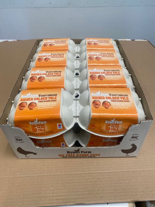 Rymer Farm Richer Golden Yolk Free Range 6 Egg Pre-Pack