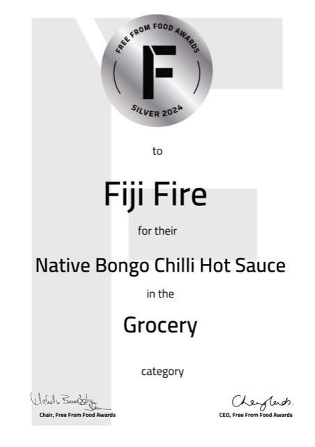 Fiji Fire Native Bongo Chilli Haute Sauce & Tropical Bango Chilli Hot Sauce