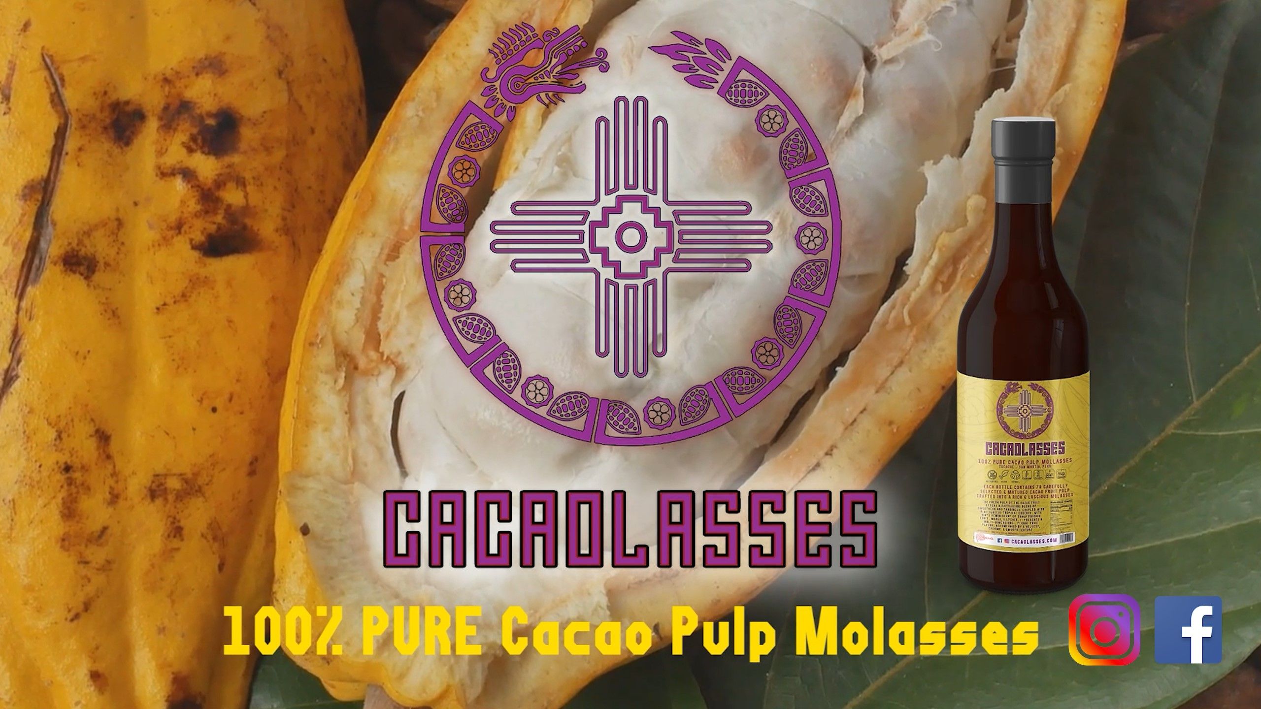 Cacaolasses - 100% Pure Theobroma Cacao Fruit Pulp Molasses / Cacao Vegan Honey