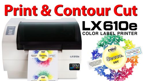 Print and contour-cut any shape labels with LX610e Color Label Printer