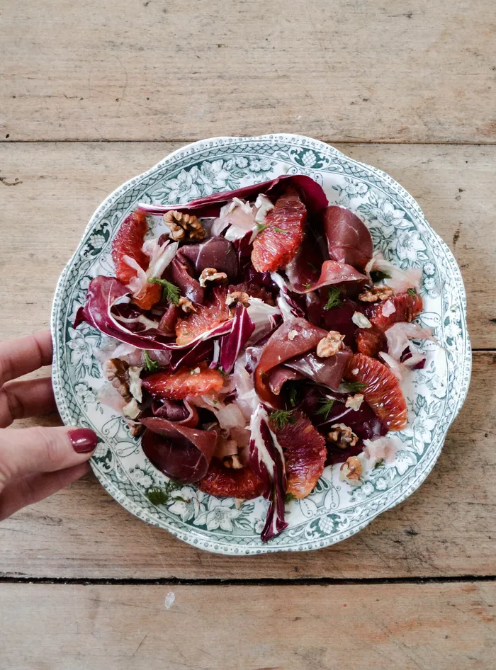 Great Glen Charcuterie: Fennel, radicchio, blood orange & venison bresaola salad