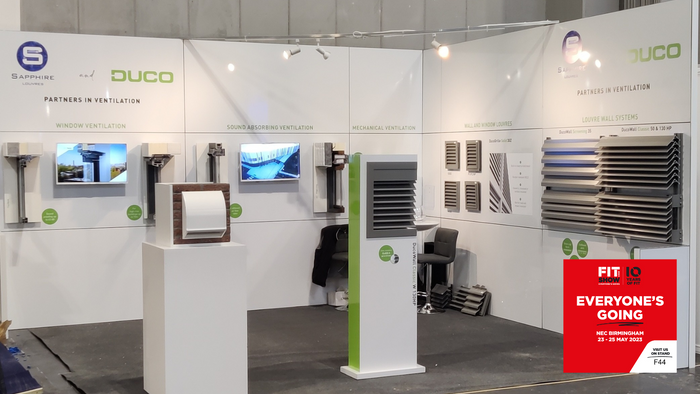 Press release - DUCO presents ventilation and louvre wall solutions during FIT Show 2023