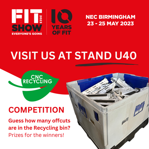 Guess How Many offcuts are in the Recycling Bin Competition at the FIT Show