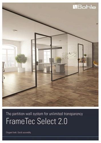 FrameTec 2.0 partitioning wall system