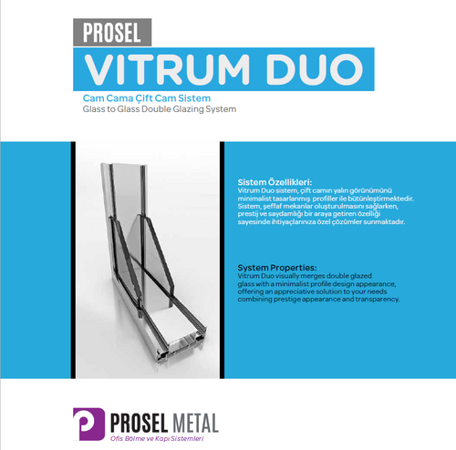 VITRUM DUO - Glass to Glass, Double Glazing System