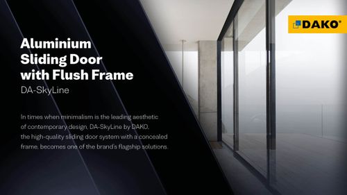 Aluminium Sliding Door with Flush Frame