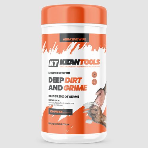 KT ‘Deep Dirt & Grime’ Window Fitters Wipes – 100 Tub -MADE IN BRITAIN