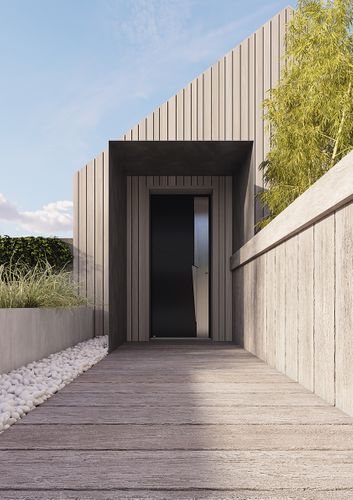 Discover A-205, our new 100mm thick aluminium Entrance door model.