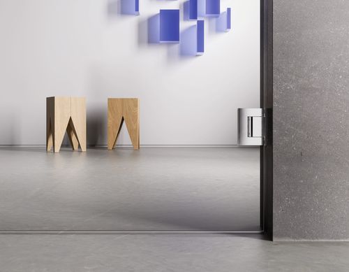 BILOBA - The self-closing screw-on hinge system for glass doors