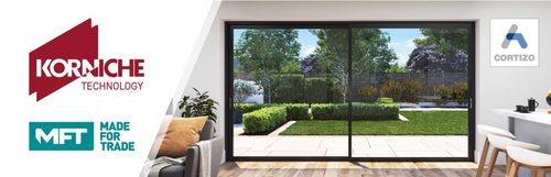 Elevate Living Space with the Cortizo 4700 Sliding Door refined with Korniche technology, available only from Made for Trade.