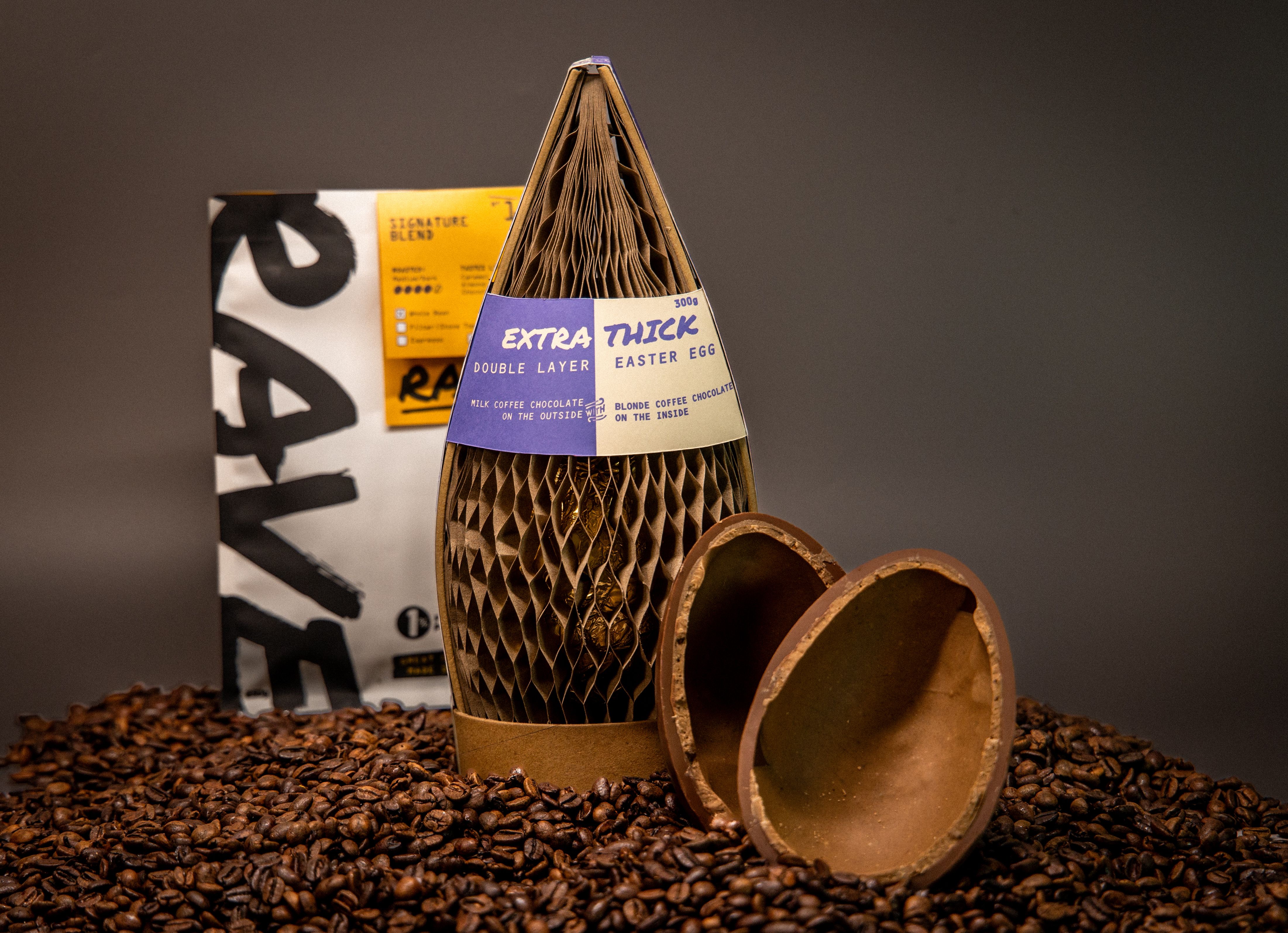 RAVE Coffee takes it to the next level with double layered Easter Egg 