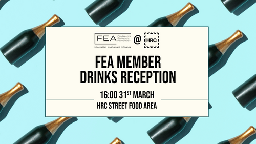Raising a glass to the industry - your exclusive invite to the FEA Member Drinks Reception
