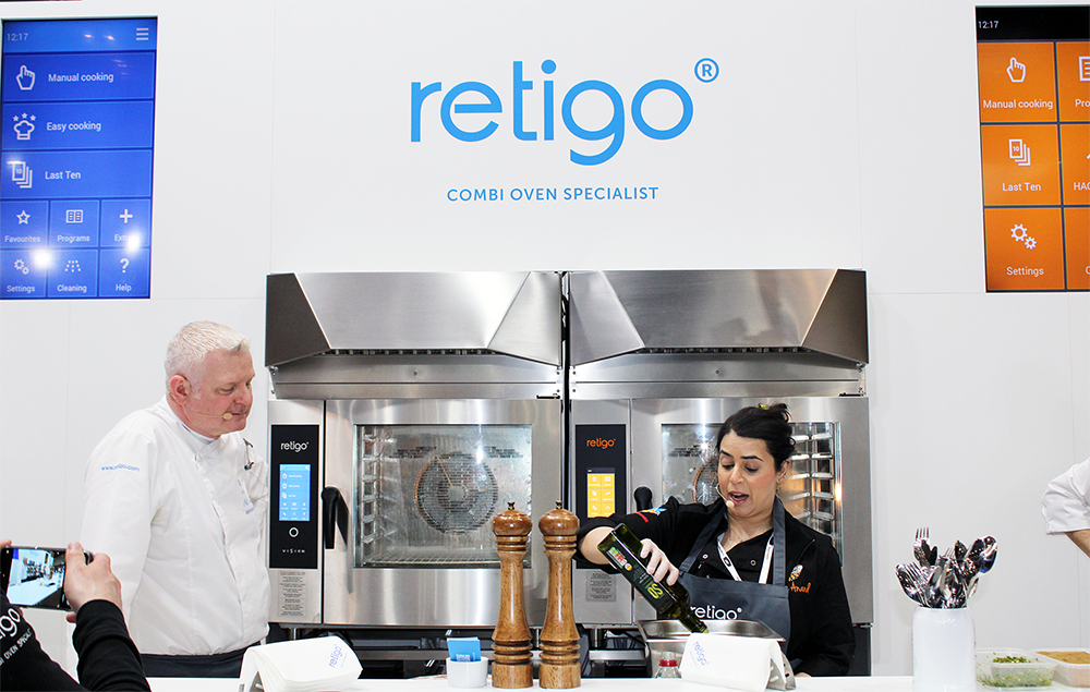 Celebrity Chef Dipna Anand Live Cooks at the Retigo Stand @ HRC 2024