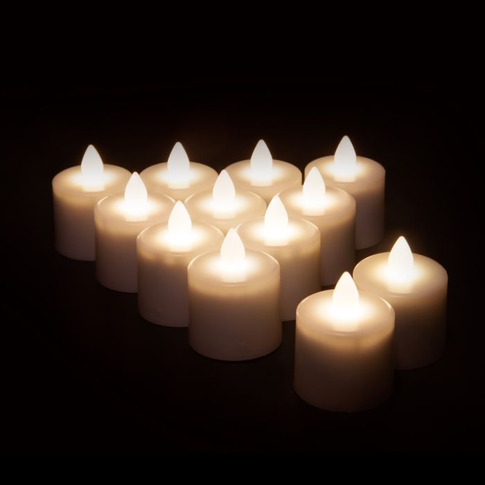 AS-RTL-12 — LED Rechargeable Tealights (12pc Set)