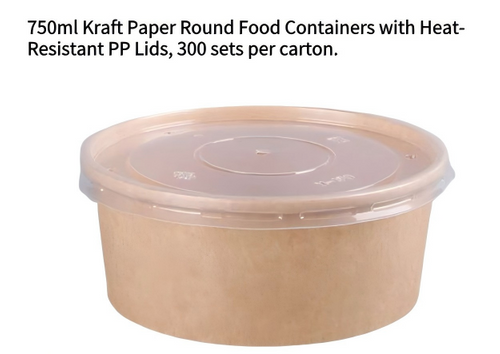 750ML Round Paper Food Container