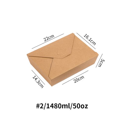 Mutiple size kraft paper food container