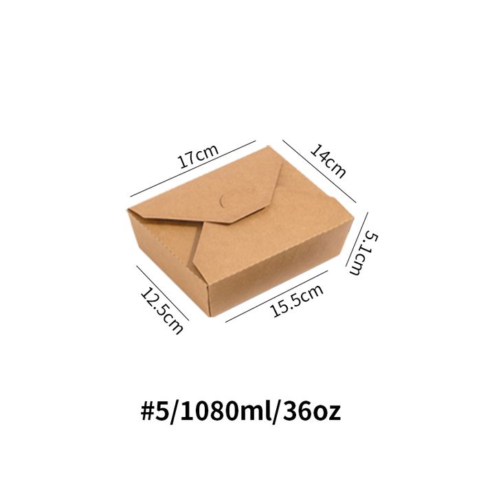 Mutiple size kraft paper food container