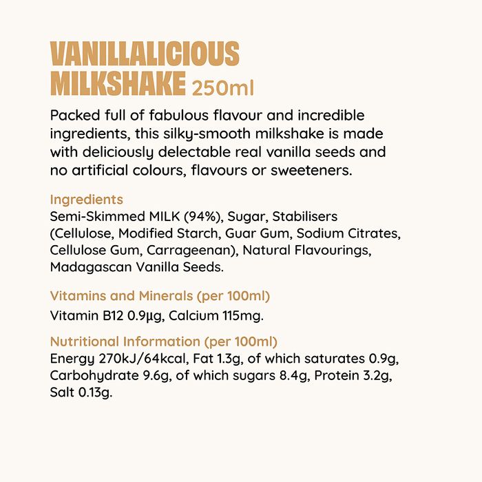 Shaken Udder Vanillalicious Ambient Milkshake 250ml